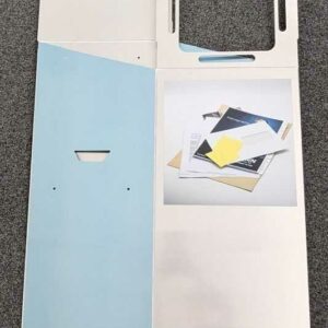 4 poubelles de tri sélectif de marque Naturen modèle Trinomad en aluminium, pliables, stockables à plat avec compartiments : papiers/ cannettes, plastiques / gobelets, cartons / autres déchets. 81 x 34,5 x 31 cm chaque. 30 unités. Vendu à l'unité avec faculté de réunion. Localisation : tous étages – Image 2