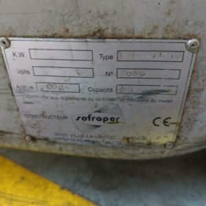 Aspirateur industriel de marque Sofraper modèle Vacmatik 660. 2 unités vendues à l'unité avec faculté de réunion – Image 3