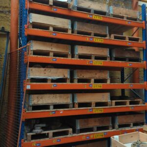 3 racks à palette de marque Duwic. 6 metres de largeur hauteur 5 mètres. 2 tonnes 7 par niveau minimum; – Image 2