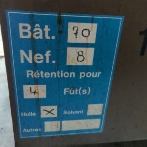 Bac de rétention pour fût à huile. 57 x 130 x 110 cm – Image 3