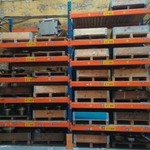 Rack à palette de marque Duwic; Largeur 5 mètres hauteur 5 mètres. 4 tonnes par niveau