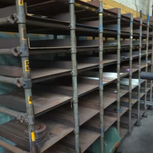 Etagères en acier pour petits cylindres. 207 x 500 x 111 cm – Image 3