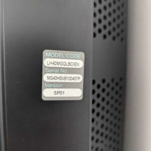 Moniteur 40 pouces de marque SAMSUNG modèle LH40MGQLBC/EN. Localisation : Canada rdc haut (1L1) – Image 2