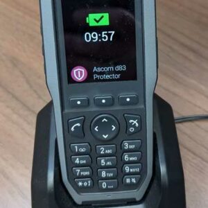 Télephone Ascom d83 protector téléphone pour travailleur isolé. Localisation : entrée, labos. Quantité exacte ?