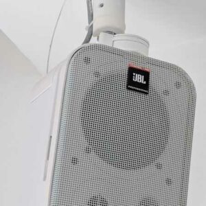 Paire d'enceintes de marque JBL modèle Control 1 Pro, 2x150W. Localisation : Canada rdc haut (1c06)