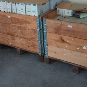 Caisse palette empilable x 3. Dimension totale : 73 x 100 x 80 cm. 3 unités vendues à l'unité avec faculté de réunion – Image 2
