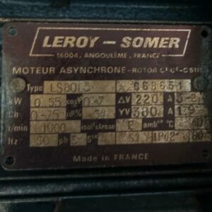 Perceuse verticale avec plateau métallique et protection Dresser de 1981 moteur Leroy Somer type LS 80L3. 170 x 80 x 60 cm – Image 4
