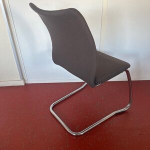 Chaises visiteurs luge empillable tissu
Marron, vert, – Image 2
