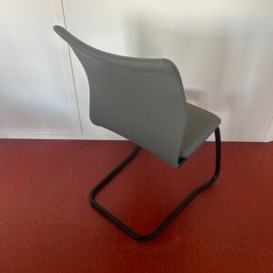 Chaises visiteurs luge empillable tissu
Marron, vert, – Image 4