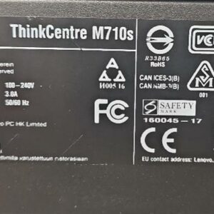 Ordinateur de marque Lenovo modèle ThinkCentre M710s ou M720s ou M700 ou M72e ou M73, processeur Intel Core i3. 110 unités vendues avec faculté de réunion. Localisation : 10 rue du Ballon 93160 Noisy le Grand – Image 2
