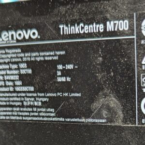 Ordinateur de marque Lenovo modèle ThinkCentre M710s ou M720s ou M700 ou M72e ou M73, processeur Intel Core i3. 110 unités vendues avec faculté de réunion. Localisation : 10 rue du Ballon 93160 Noisy le Grand – Image 4