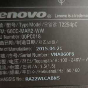 Ecran 22 pouces de marque Lenovo modèle T2253pc. Sans pied. 333 unités vendues avec faculté de réunion. Localisation : Tour Coeur Défense A - 100 esplanade Du Général de Gaulle 92400 Courbevoie – Image 2