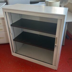 Armoire métallique à rideau coulissant gris/gris/
100x100x43 – Image 2