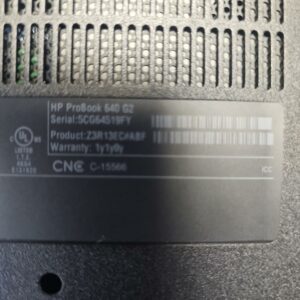Lot de 3 PC portables dont deux HP probook 650 G2 corps i5 et un Lenovo T61  Intel Centrino. On y joint une sacoche de transport. Vendus sans alimentation. – Image 3
