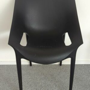 Fauteuil design Philip Stark modèle Dr.Yes édition Kartell en polypropylène noir. 80 x 55 x 55 cm. 25 unités. Vendu à l'unité avec faculté de réunion Localisation : 6 rue Duret - 75116 Paris : salle réunion -2, -2 vestiaire