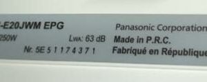 Four micro-ondes 1250 watts de marque Panasonic. 25 x 43 x 30 cm. 3 unités. Vendu à l'unité avec faculté de réunion. (1er bat A : 2 / RDC bat A : 1) – Image 2