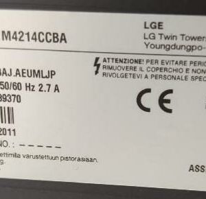 Moniteur 42 pouces de marque LG modèle Flatron M4214CCBA, sur support à roulettes. 8 unités. Vendu à l'unité avec faculté de réunion. (RDC bat A : 7/ SS bat A : 1) – Image 2