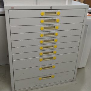 Armoire métallique à 10 tiroirs de marque Tiroclass. 103 x 85 x 62 cm. 2 unités. Vendu à l'unité avec faculté de réunion. (SS bat A)