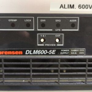 Alimentation stabilisée rackable de marque Sorensen modèle DLM600-5E. (bat B)