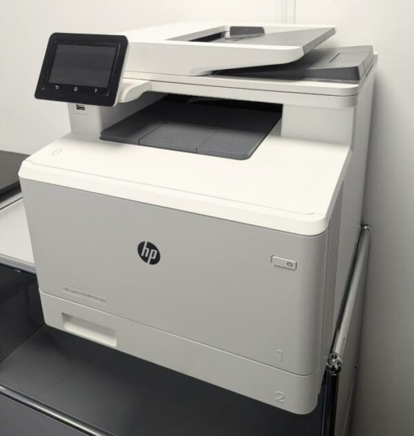 Imprimante de marque HP modèle Color Laser Jet Pro MFP MA4477fdw. Localisation : 470 voie de la Courtine. 93160 Noisy-Le-Grand