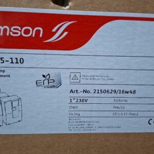 Pompe en ligne double de marque Salmson modèle Siriux D65-110. Neuve dans son emballage d'origine. (2ème local technique GF2-CTA2)