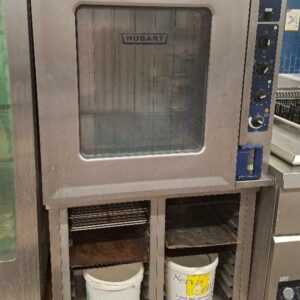 Four de marque Hobart avec son support en inox. 180 x 90 x 82 cm. Localisation: cuisines