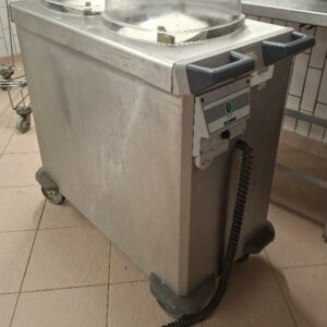 Chariot chauffe assiettes à niveau constant de marque Blanco à 2 silos. 90 x 91 x 45 cm. Localisation: cuisines