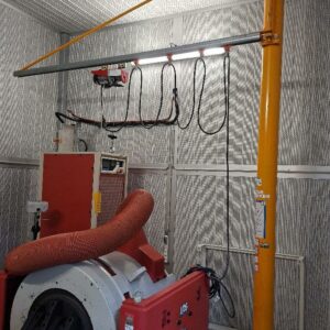 Palan électrique, charge max 100 kg. A démonter