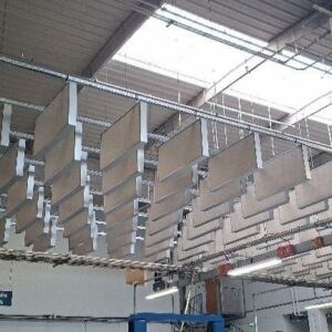 Panneaux acoustiques isolants sur rails. A démonter. Nacelle nécessaire