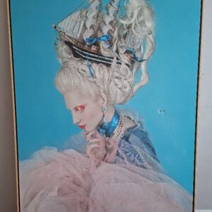 Acrylique sur toile, cadre en bois (accroc). 199 x 130 cm. Localisation: BLB, 3 rue de la Fossé aux Leux - 91700 Sainte Geneviève des Bois