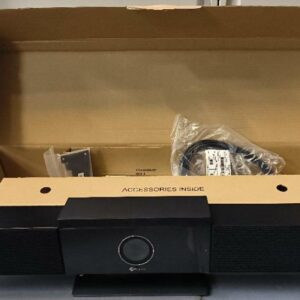 Poly Studio de marque Polycom P009 Studio. Non testé. 4 unités. Vendu à l’unité avec faculté de réunion. Localisation : 30 rue Beauregard 60440 Nanteuil-le-Haudouin