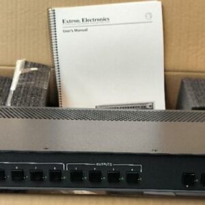 Grille de commutation 8x4 VGA et audio stéréo de marque Extron Electronics modèle MVX84 VGA A. Non testé. 2 unités. Vendu à l’unité avec faculté de réunion. Localisation : 30 rue Beauregard 60440 Nanteuil-le-Haudouin