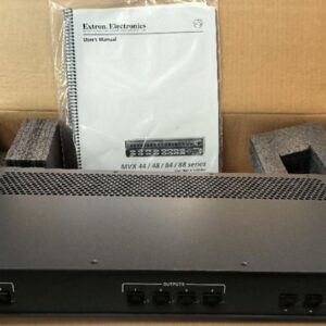 Matrice de commutation VGA/audio de marque Extron Electronics modèle MVX 44 VGA A. Non testé. 3 unités. Vendu à l’unité avec faculté de réunion. Localisation : 30 rue Beauregard 60440 Nanteuil-le-Haudouin