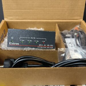 Amplificateur de distribution de marque Extron Electronics modèle MDA 4V HD-SDI. Non testé. Localisation : 30 rue Beauregard 60440 Nanteuil-le-Haudouin