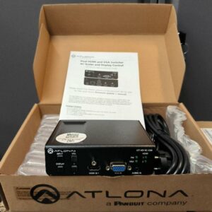 Convertisseur vidéo de marque Atlona modèle AT-HD-SC-500. Non testé. 3 unités. Vendu à l'unité avec faculté de réunion. Localisation : 30 rue Beauregard 60440 Nanteuil-le-Haudouin