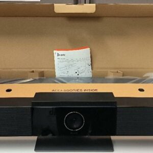 1 Poly Studio système de vidéo conférence de marque Poly référence de la barre P009 complet dans carton d'origine et on y joint une deuxième barre seule. Non testé. Localisation : 30 rue Beauregard 60440 Nanteuil-le-Haudouin