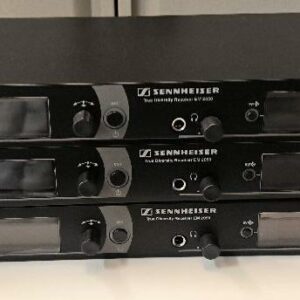 Lot de 3 Récepteurs micro radio double de marque Sennheiser EM2050 sans alimentation. Non testé. Localisation : 30 rue Beauregard 60440 Nanteuil-le-Haudouin