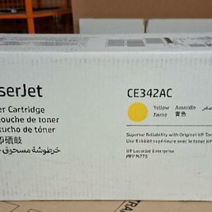 Cartouche de toner HP Laserjet. Couleur yellow. Référence : CE342A. 8 unités. Vendu à l'unité avec faculté de réunion. Localisation: 30 rue Beauregard - 60440 Nanteuil-Le-Haudouin