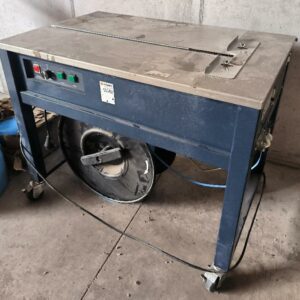 Cercleuse semi automatique EXS-600 sur roulettes avec freins. Dim : 73 x 90 x 57 cm. Localisation : 12 rue Maitre Renault - 95190 Fontenay en Parisis
