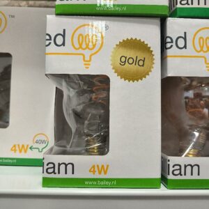 Ampoule LED à filament de marque BAILEY modèle William Globe G95 E27 4W 2200K. Non testé. 12 unités. Vendu à l'unité avec faculté de réunion. Localisation : 11 rue Jean-Pierre Plicque - 77124 Villenoy