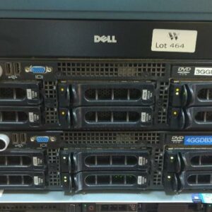 Console commutateur de marque DELL modèle PowerEdge 180 AS, avec 2 serveurs PowerEdge 2950 (rdc)