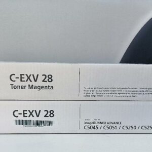 Toner magenta de marque CANON, modèle C-EXV 28, référence 2797B002, compatible avec les multifonctions imageRUNNER ADVANCE C5045, C5051, C5250 et C5255. Vendus dans leur emballage d’origine. État neuf. 2 unités. Vendu à l'unité avec faculté de réunion. Localisation : 30 rue Beauregard 60440 Nanteuil-le-Haudouin