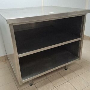 Meuble de rangement en inox alimentaire. 90 x 94 x 87 cm